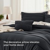 Bedsure Twin XL Comforter Set Natural White – Dorm Room Essentials, Extra Long Twin XL Bedding Set, All Season Down Alternative Comforter with Pillowcase & Sham(01 – Black)