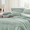 Bedsure Twin XL Comforter Set Natural White – Dorm Room Essentials, Extra Long Twin XL Bedding Set, All Season Down Alternative Comforter with Pillowcase & Sham(02 – Sage Green)