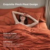 Bedsure Twin XL Comforter Set Pink – Dorm Room Essentials for Girls, Extra Long Twin XL Bedding Set with Sheets, All Season Down Alternative Comforter with Sheets, Pillowcase & Sham(16 – Burnt Orange)