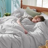Bedsure Twin XL Comforter Set Pink – Dorm Room Essentials for Girls, Extra Long Twin XL Bedding Set with Sheets, All Season Down Alternative Comforter with Sheets, Pillowcase & Sham(22 – Light Grey)