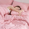 Bedsure Twin XL Comforter Set Pink – Dorm Room Essentials for Girls, Extra Long Twin XL Bedding Set with Sheets, All Season Down Alternative Comforter with Sheets, Pillowcase & Sham(27 – Baby Pink)