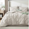 Bedsure Twin XL Comforter Set Pink – Dorm Room Essentials for Girls, Extra Long Twin XL Bedding Set with Sheets, All Season Down Alternative Comforter with Sheets, Pillowcase & Sham(17 – Linen)