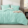 Bedsure Twin XL Comforter Set Pink – Dorm Room Essentials for Girls, Extra Long Twin XL Bedding Set with Sheets, All Season Down Alternative Comforter with Sheets, Pillowcase & Sham(28 – Mint Green)