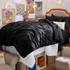 Bedsure Twin XL Comforter Set Pink – Dorm Room Essentials for Girls, Extra Long Twin XL Bedding Set with Sheets, All Season Down Alternative Comforter with Sheets, Pillowcase & Sham(11 – Black)