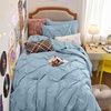 Bedsure Twin XL Comforter Set Pink – Dorm Room Essentials for Girls, Extra Long Twin XL Bedding Set with Sheets, All Season Down Alternative Comforter with Sheets, Pillowcase & Sham(18 – Light Blue)