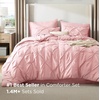 Bedsure Twin XL Comforter Set Pink – Dorm Room Essentials for Girls, Extra Long Twin XL Bedding Set with Sheets, All Season Down Alternative Comforter with Sheets, Pillowcase & Sham(06 – Pink)