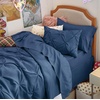 Bedsure Twin XL Comforter Set Pink – Dorm Room Essentials for Girls, Extra Long Twin XL Bedding Set with Sheets, All Season Down Alternative Comforter with Sheets, Pillowcase & Sham(12 – Navy)