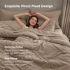 Bedsure Twin XL Comforter Set Pink – Dorm Room Essentials for Girls, Extra Long Twin XL Bedding Set with Sheets, All Season Down Alternative Comforter with Sheets, Pillowcase & Sham(20 – Khaki)