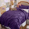 Bedsure Twin XL Comforter Set Pink – Dorm Room Essentials for Girls, Extra Long Twin XL Bedding Set with Sheets, All Season Down Alternative Comforter with Sheets, Pillowcase & Sham(23 – Purple)