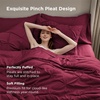 Bedsure Twin XL Comforter Set Pink – Dorm Room Essentials for Girls, Extra Long Twin XL Bedding Set with Sheets, All Season Down Alternative Comforter with Sheets, Pillowcase & Sham(24 – Dark Red)