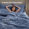 Bedsure Twin XL Comforter Set Pink – Dorm Room Essentials for Girls, Extra Long Twin XL Bedding Set with Sheets, All Season Down Alternative Comforter with Sheets, Pillowcase & Sham(08 – Slate Blue)