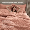 Bedsure Twin XL Comforter Set Pink – Dorm Room Essentials for Girls, Extra Long Twin XL Bedding Set with Sheets, All Season Down Alternative Comforter with Sheets, Pillowcase & Sham(29 – Dusty Pink)