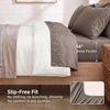 Bedsure Twin XL Sheets Dorm Bedding – 3 Pieces Soft Extra Long Twin Sheets | Breathable, Cooling, Oeko Tex, Deep Pocket, Easy Care, Resistant, Sturdiness, Lightweight, College Dorm Bedding for Students(07 – Taupe Gray)