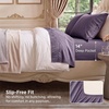 Bedsure Twin XL Sheets Dorm Bedding – 3 Pieces Soft Extra Long Twin Sheets | Breathable, Cooling, Oeko Tex, Deep Pocket, Easy Care, Resistant, Sturdiness, Lightweight, College Dorm Bedding for Students(28 – Dusty Purple)