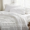 Bedsure Twin XL Sheets Dorm Bedding – 3 Pieces Soft Extra Long Twin Sheets | Breathable, Cooling, Oeko Tex, Deep Pocket, Easy Care, Resistant, Sturdiness, Lightweight, College Dorm Bedding for Students(White)
