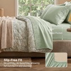 Bedsure Twin XL Sheets Dorm Bedding – 3 Pieces Soft Extra Long Twin Sheets | Breathable, Cooling, Oeko Tex, Deep Pocket, Easy Care, Resistant, Sturdiness, Lightweight, College Dorm Bedding for Students(12 – Sage Green)