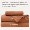 Bedsure Twin XL Sheets Dorm Bedding – 3 Pieces Soft Extra Long Twin Sheets | Breathable, Cooling, Oeko Tex, Deep Pocket, Easy Care, Resistant, Sturdiness, Lightweight, College Dorm Bedding for Students(23 – Terracotta)
