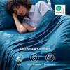 Bedsure Twin XL Sheets Dorm Bedding – 3 Pieces Soft Extra Long Twin Sheets | Breathable, Cooling, Oeko Tex, Deep Pocket, Easy Care, Resistant, Sturdiness, Lightweight, College Dorm Bedding for Students(18 – Teal Blue)