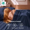 Bedsure Twin XL Sheets Dorm Bedding – 3 Pieces Soft Extra Long Twin Sheets | Breathable, Cooling, Oeko Tex, Deep Pocket, Easy Care, Resistant, Sturdiness, Lightweight, College Dorm Bedding for Students(06 – Navy)