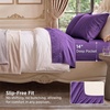 Bedsure Twin XL Sheets Dorm Bedding – 3 Pieces Soft Extra Long Twin Sheets | Breathable, Cooling, Oeko Tex, Deep Pocket, Easy Care, Resistant, Sturdiness, Lightweight, College Dorm Bedding for Students(16 – Purple)
