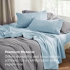 Bedsure Twin XL Sheets Dorm Bedding – 3 Pieces Soft Extra Long Twin Sheets | Breathable, Cooling, Oeko Tex, Deep Pocket, Easy Care, Resistant, Sturdiness, Lightweight, College Dorm Bedding for Students(Light Blue)