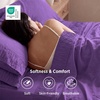 Bedsure Twin XL Sheets Dorm Bedding – 3 Pieces Soft Extra Long Twin Sheets | Breathable, Cooling, Oeko Tex, Deep Pocket, Easy Care, Resistant, Sturdiness, Lightweight, College Dorm Bedding for Students(16 – Purple)