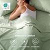 Bedsure Twin XL Sheets Dorm Bedding – 3 Pieces Soft Extra Long Twin Sheets | Breathable, Cooling, Oeko Tex, Deep Pocket, Easy Care, Resistant, Sturdiness, Lightweight, College Dorm Bedding for Students(12 – Sage Green)
