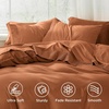 Bedsure Twin XL Sheets Dorm Bedding – 3 Pieces Soft Extra Long Twin Sheets | Breathable, Cooling, Oeko Tex, Deep Pocket, Easy Care, Resistant, Sturdiness, Lightweight, College Dorm Bedding for Students(23 – Terracotta)