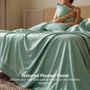 Bedsure Twin XL Sheets Dorm Bedding – 3 Pieces Soft Extra Long Twin Sheets | Breathable, Cooling, Oeko Tex, Deep Pocket, Easy Care, Resistant, Sturdiness, Lightweight, College Dorm Bedding for Students(11 – Mint Green)