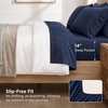 Bedsure Twin XL Sheets Dorm Bedding – 3 Pieces Soft Extra Long Twin Sheets | Breathable, Cooling, Oeko Tex, Deep Pocket, Easy Care, Resistant, Sturdiness, Lightweight, College Dorm Bedding for Students(06 – Navy)