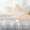 Bedsure Twin XL Sheets Dorm Bedding – 3 Pieces Soft Extra Long Twin Sheets | Breathable, Cooling, Oeko Tex, Deep Pocket, Easy Care, Resistant, Sturdiness, Lightweight, College Dorm Bedding for Students(08 – Light Beige)
