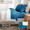 Bedsure Twin XL Sheets Dorm Bedding – 3 Pieces Soft Extra Long Twin Sheets | Breathable, Cooling, Oeko Tex, Deep Pocket, Easy Care, Resistant, Sturdiness, Lightweight, College Dorm Bedding for Students(18 – Teal Blue)