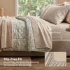 Bedsure Twin XL Sheets Dorm Bedding – 3 Pieces Soft Extra Long Twin Sheets | Breathable, Cooling, Oeko Tex, Deep Pocket, Easy Care, Resistant, Sturdiness, Lightweight, College Dorm Bedding for Students(Beige)