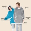 Bedsure Wearable Blanket Sherpa Hoodie Gifts, Sweatshirt, Grey, Standard | Gifts for Women/Men, Warm, Soft Cozy, Sherpa Fleece, Machine Wash, Birthday Gifts(Aqua Blue)