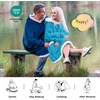 Bedsure Wearable Blanket Sherpa Hoodie Gifts, Sweatshirt, Grey, Standard | Gifts for Women/Men, Warm, Soft Cozy, Sherpa Fleece, Machine Wash, Birthday Gifts(Aqua Blue)