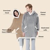 Bedsure Wearable Blanket Sherpa Hoodie Gifts, Sweatshirt, Grey, Standard | Gifts for Women/Men, Warm, Soft Cozy, Sherpa Fleece, Machine Wash, Birthday Gifts(Gold Brown)