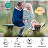 Bedsure Wearable Blanket Sherpa Hoodie Gifts, Sweatshirt, Grey, Standard | Gifts for Women/Men, Warm, Soft Cozy, Sherpa Fleece, Machine Wash, Birthday Gifts(Light Green)