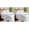 Bedsure PureWoven 100% Rayon Derived from Bamboo, Queen Sheets, 4 Pieces | Cooling Sheets for Hot Sleepers, Breathable & Silky Soft, 16″ Deep Pocket, Hotel Luxury Bedding, White(White)