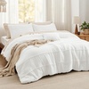 Bedsure Twin XL Comforter Set Natural White – Dorm Room Essentials, Extra Long Twin XL Bedding Set, All Season Down Alternative Comforter with Pillowcase & Sham(01 – Natural White)