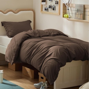 Bedsure Duvet Cover Twin/Twin XL Size – Soft Double Brushed Bedding Set for Kids & Adults, Zipper Closure, 2 Pieces, Includes 1 Duvet Cover (68″x90″) & 1 Pillow Sham, NO Comforter, White(07 – Dark Brown)