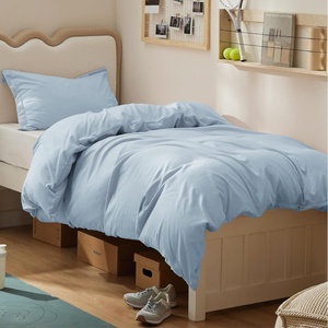 Bedsure Duvet Cover Twin/Twin XL Size – Soft Double Brushed Bedding Set for Kids & Adults, Zipper Closure, 2 Pieces, Includes 1 Duvet Cover (68″x90″) & 1 Pillow Sham, NO Comforter, White(06 – Light Blue)