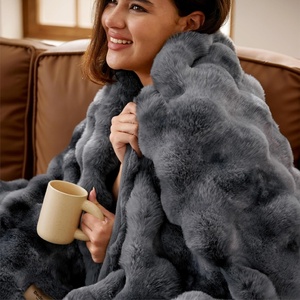 Bedsure GentleSoft Fluffy Fuzzy Tie-dye Dark Grey Throw Blanket for Men, Soft Cozy Fleece Faux Fur Blanket for Couch, Mens Room Decor Charcoal Gray Bed Cover, Thick Warm Plush Gifts(Tie-dye Grey)
