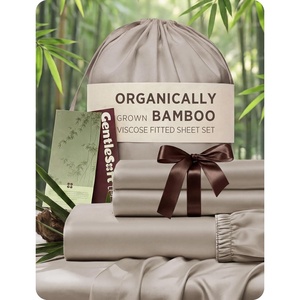 Bedsure PureWoven 100% Viscose Derived from Bamboo King Size Sheet Set 3PCS | Organically Grown, 18″ Deep Pocket, Cooling Fitted Sheet Set for Hot Sleepers, Luxury Silky Soft, No Flat Sheet, White(03 – Light Brown)