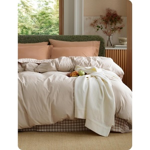 Bedsure PureWoven 100% Washed Cotton Duvet Cover Only, Queen,Frosted Almond | Linen Like Textured, Minimalist Bedding, Plain Soft for All Seasons, Zipper Closure, 8 Corner Ties, Good Housekeeping Seal(02 – Oatmeal (Duvet Cover Only))