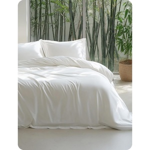 Bedsure PureWoven Cooling Duvet Cover, Ideal for Hot Sleepers, Queen Size | 100% Viscose Derived from Bamboo, Lightweight & Silky Soft, Breathable Moisture-Wicking Bedding Set, 3 Pieces, Olive Green(02 – Pure White (No Comforter))