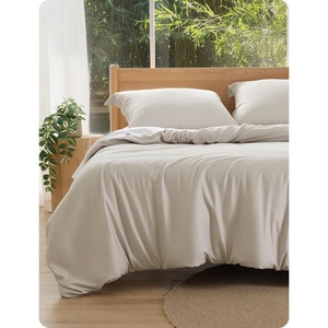 Bedsure PureWoven Cooling Duvet Cover, Ideal for Hot Sleepers, Queen Size | 100% Viscose Derived from Bamboo, Lightweight & Silky Soft, Breathable Moisture-Wicking Bedding Set, 3 Pieces, Olive Green(06 – Linen (No Comforter))