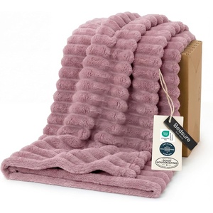 Bedsure Soft Cozy Twin XL Blanket for Bed College Dorm Off White 66″x90″ | Birthday Gifts for Women Mom Her, Warm Lightweight Cozy Fluffy Throw Blanket Sofa, Dorm Room Home Decor, Machine Washable(Pink)