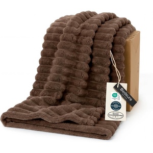 Bedsure Soft Cozy Twin XL Blanket for Bed College Dorm Off White 66″x90″ | Birthday Gifts for Women Mom Her, Warm Lightweight Cozy Fluffy Throw Blanket Sofa, Dorm Room Home Decor, Machine Washable(Brown)