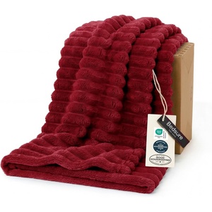 Bedsure Soft Cozy Twin XL Blanket for Bed College Dorm Off White 66″x90″ | Birthday Gifts for Women Mom Her, Warm Lightweight Cozy Fluffy Throw Blanket Sofa, Dorm Room Home Decor, Machine Washable(Red)