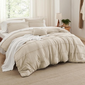 Bedsure Twin XL Comforter Set Natural White – Dorm Room Essentials, Extra Long Twin XL Bedding Set, All Season Down Alternative Comforter with Pillowcase & Sham(21 – Linen)